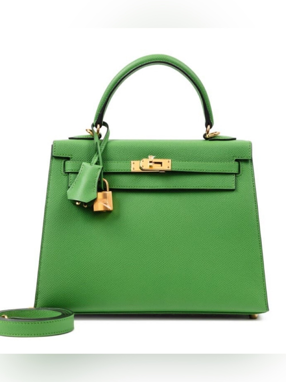 Brand new, real leather, absolutely stunning 25 sm famous size trendy purse,must